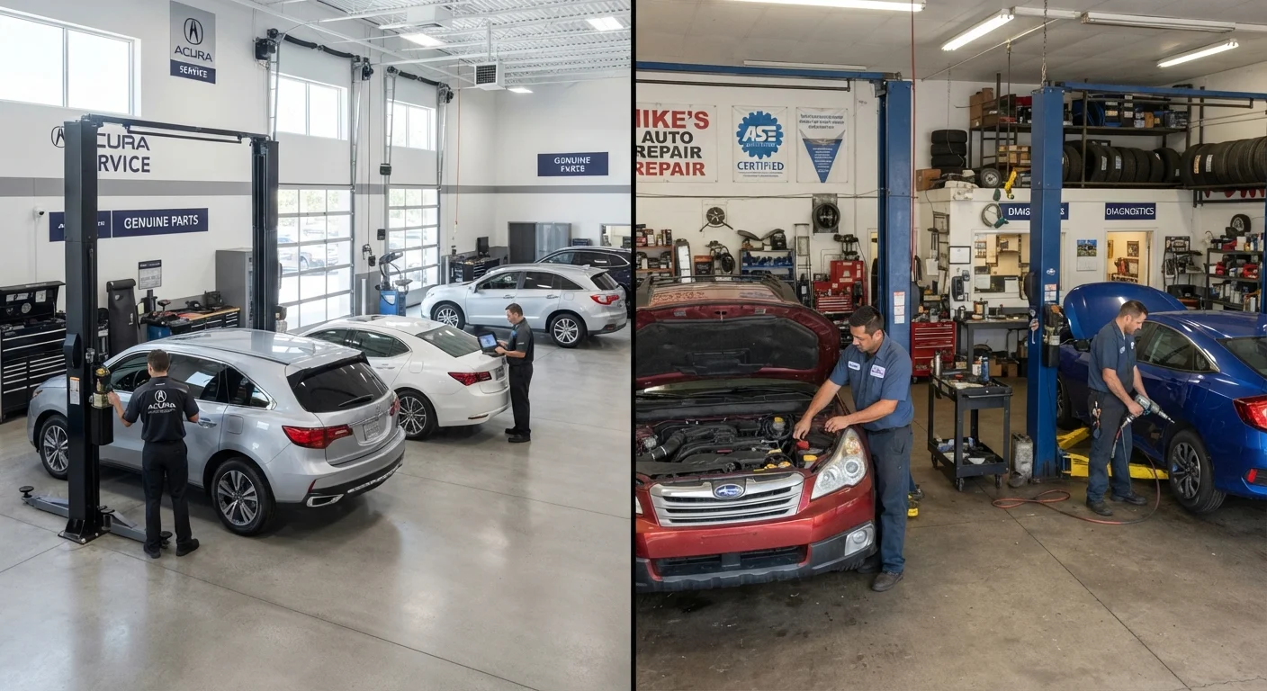 Dealership Service Center vs. Independent Mechanic: What Families Should Know