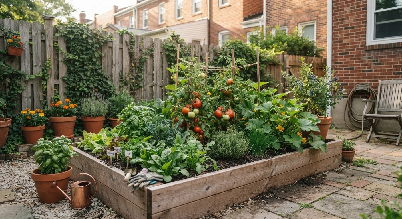 Growing a Vegetable Garden in a Small Backyard on a Tight Budget